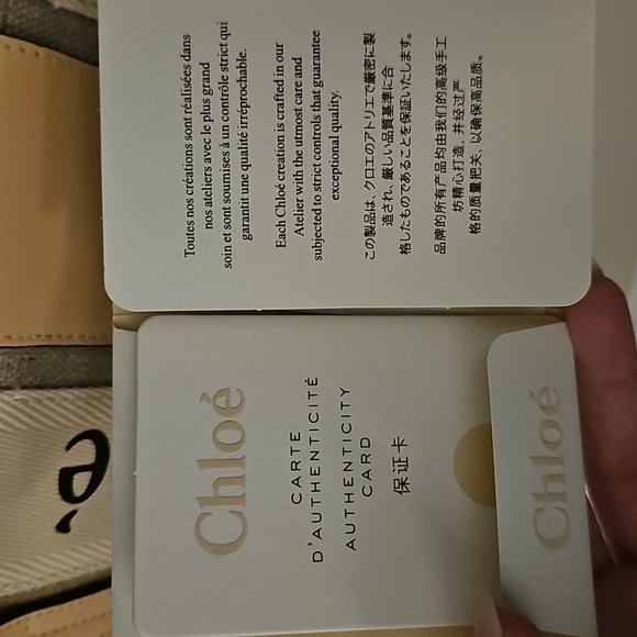 NWT Chloe Pink Woody Medium Linen Tote Bag - Picture 5 of 8